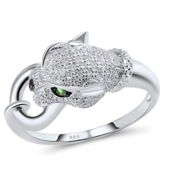 Panthers sterling silver ring  - Picture 1 of 4